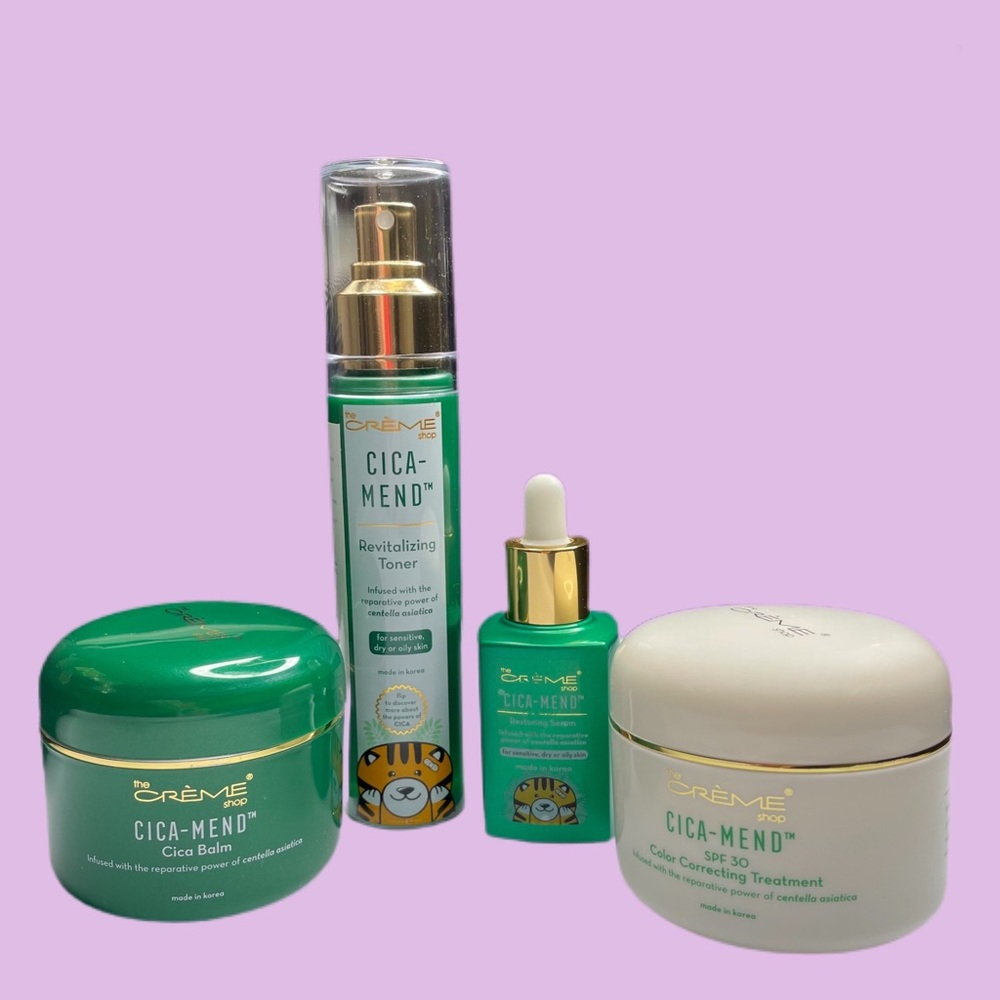 The Crème Shop Cica-Mend Korean Skincare Products Bundle Set